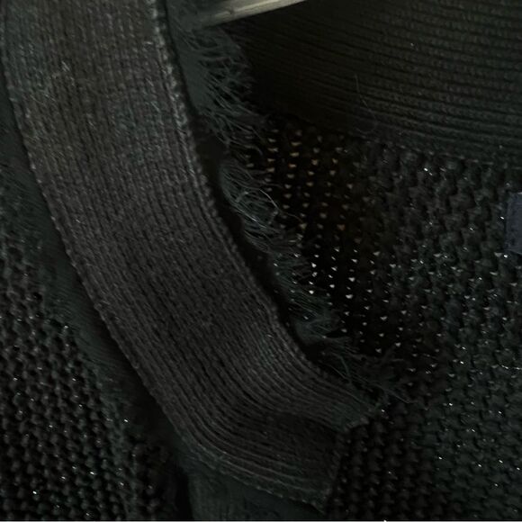 Banana Republic Shimmer Black Button up Cardigan Sweater Size M - Picture 5 of 13